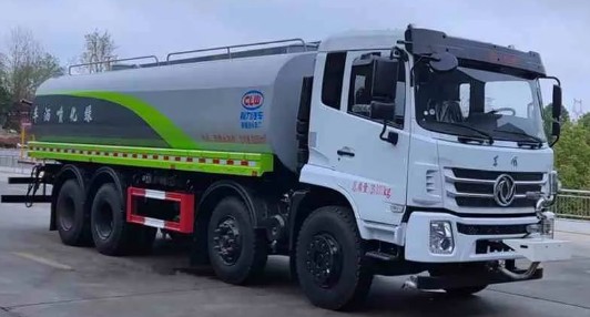 東風25方灑水車_東風D17前四后八灑水車_程力牌CL5310GPS6AQC型綠化噴灑車3